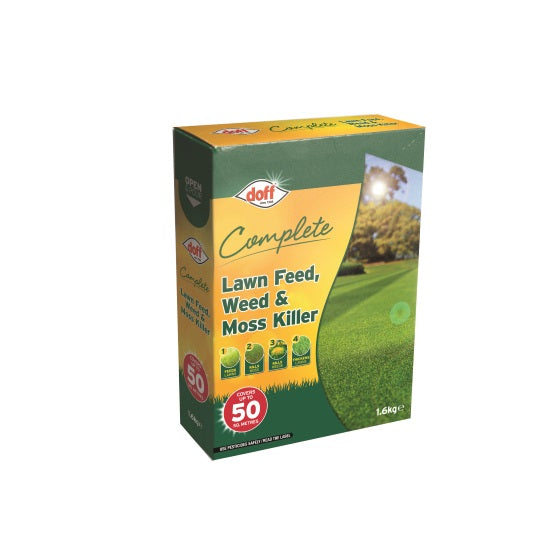 Doff Complete Lawn Feed, Weed & Moss Killer 1.6kg